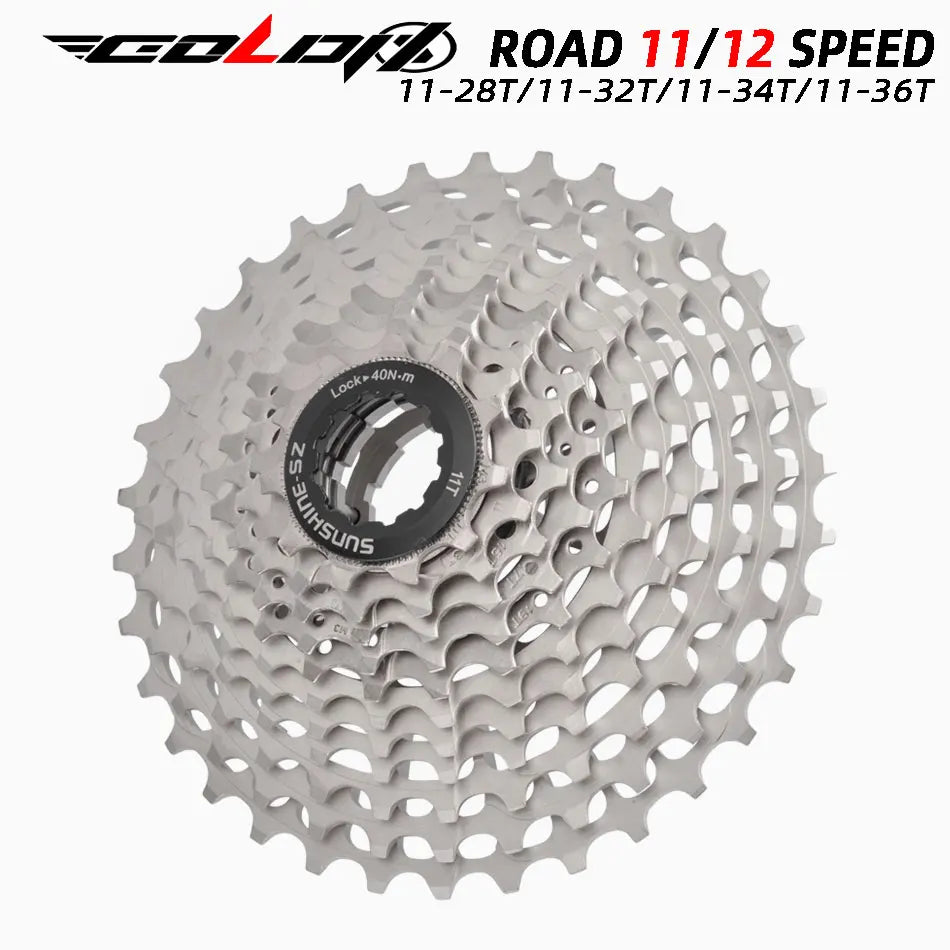 GOLDIX Ultralight CNC Road Bike Cassette — 11/12-Speed 28T-36T Sprocket for SHIMANO HG, K7 11S/12S
