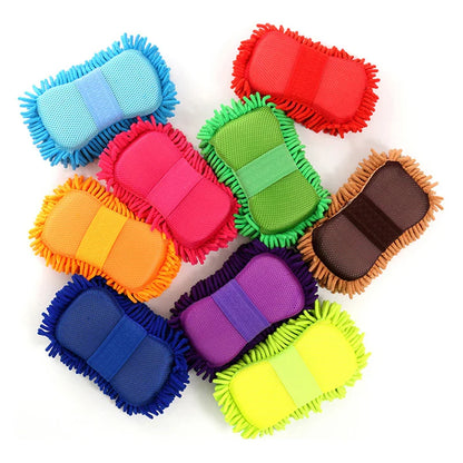 Microfiber Car Wash Sponge - Cleaning, Detailing Brushes, Towel, Gloves - Auto Care Accessories