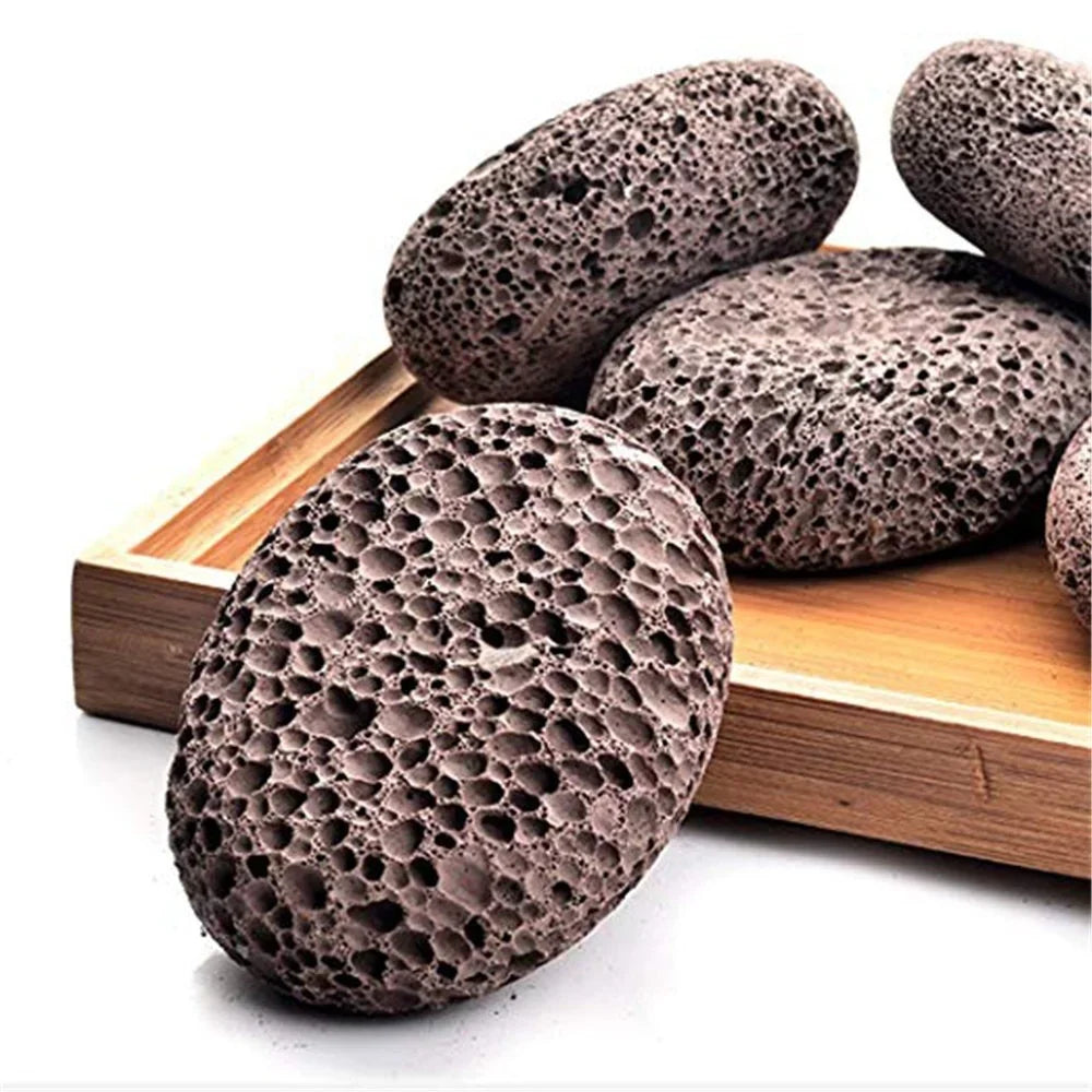 Natural Lava Pumice Stone Callus Remover — Foot, Heel & Palm Exfoliating Scrubber for Hard Skin Care