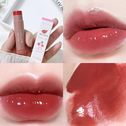 Cute Red Tint Lipstick Set – Moisturizing Colored Lip Balm with Anti-Drying & Fade-Resistant Lip Care Cosmetics