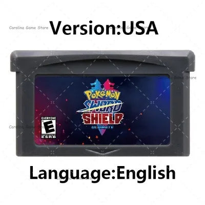 GBA 32-Bit Game Cartridge | Pokemon Series Yellow Sword Shield Arceus Legend Console Card