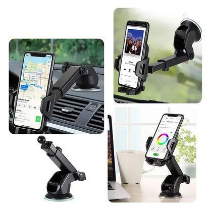 Car Suction Cup Phone Holder: Mount Stand for iPhone, Xiaomi, Huawei, Samsung