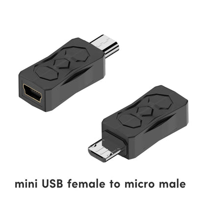 DXAB USB 2.0 Adapter – Micro & Mini Male to Female Converter Connector Changer