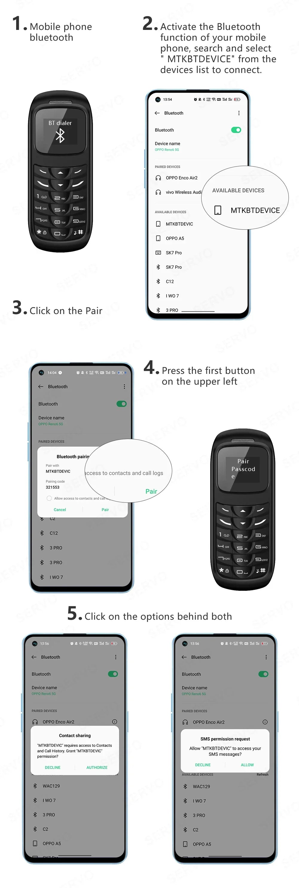 Unlocked Mini Mobile Phone – Bluetooth, Voice Changer, Automatic Call Recording, Magic Voice, Portable Cheap Cellphone