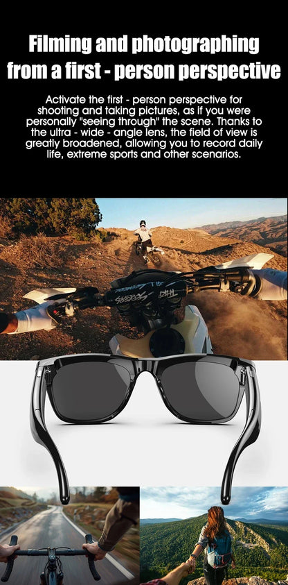 OPPO AI Smart Glasses — Ultra-Clear Camera, Touch Control, Bluetooth Calling, Video & Music Player Sport Sunglasses