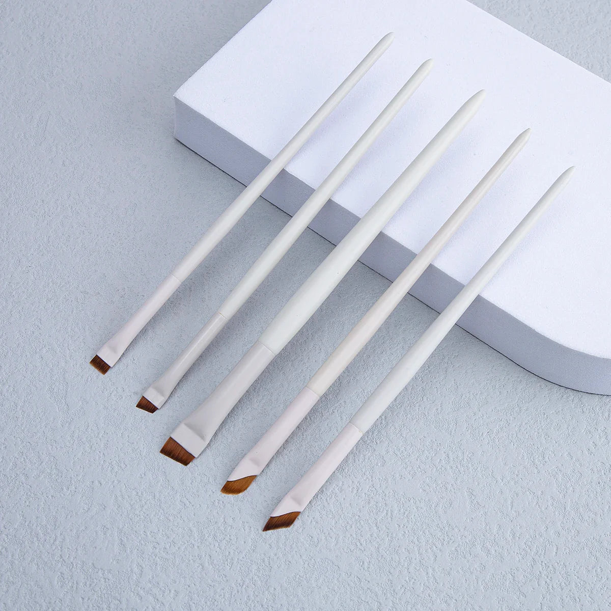 Upgrade Blade Eyeliner Brush | Ultra-Thin Fine Angle Flat Brush for Eyebrows & Under-Eye Makeup | Precise Detail White Brush