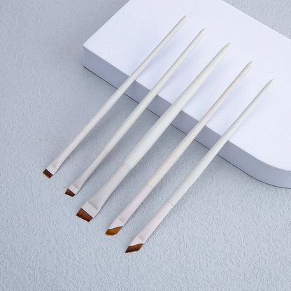 Upgrade Blade Eyeliner Brush | Ultra-Thin Fine Angle Flat Brush for Eyebrows & Under-Eye Makeup | Precise Detail White Brush