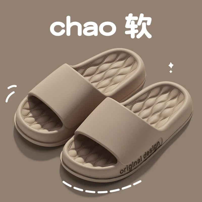 Men’s Summer Cloud Slippers – Soft Non-Slip Sole Sandals for Home, Beach, Indoor & Outdoor Casual Wear