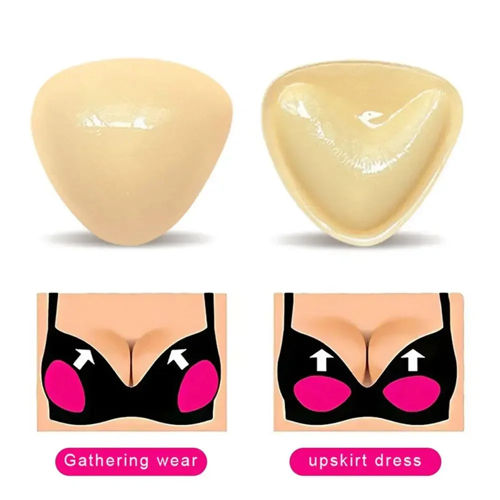 Self-Adhesive Push-Up Bra Inserts – Reusable Double-Sided Sticky Padding for Ultra Breast Lift