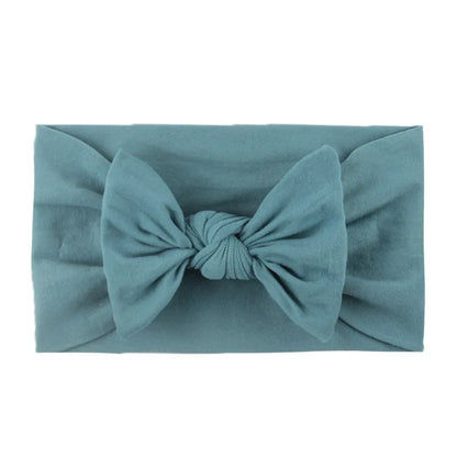 Baby Girls Rabbit Ear Bow Headband – Soft Knot Hairband for Newborns, Infants & Toddlers Photo Props