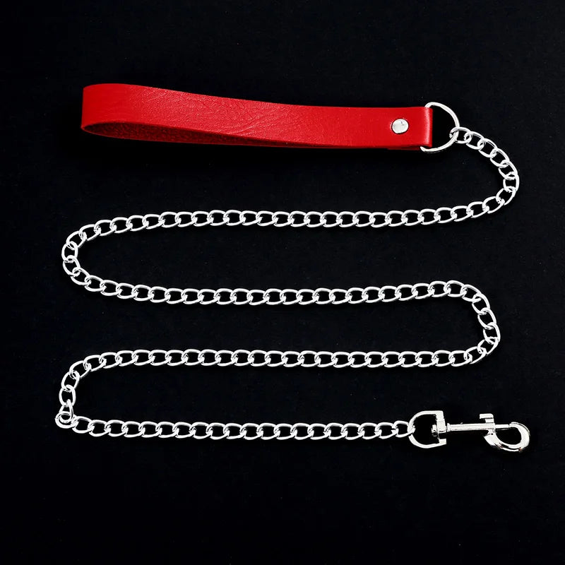 Goth Punk Rock Choker Necklace — Black Leather Collar for Women, Halloween Cosplay Jewelry & Party Costume Accessory