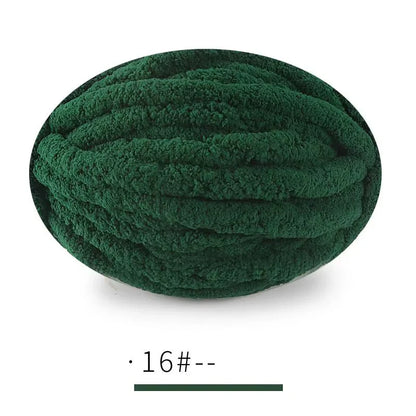 250g Extra Thick Ice Chenille Yarn Ball for Hand Knitting – Soft DIY Blanket, Cushion, Scarf & Pet Bed Yarn for Craft Projects