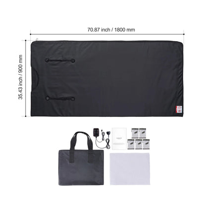VEVOR Sauna Blanket for Detoxification – Portable Far Infrared Sauna, Adjustable Temperature & Timer for Home Relaxation