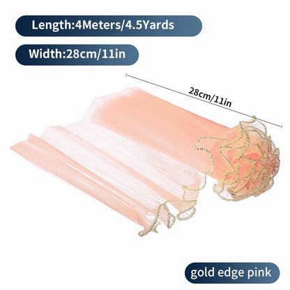 Pearl Edge Bouquet Wrapping Paper - Decorative Mesh Flower Wrap for Valentine’s Day Gifts, Floral Arrangements & Handmade Bouquets