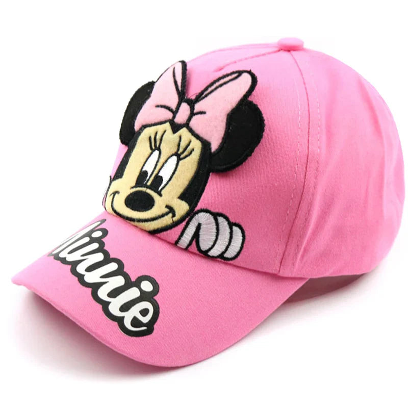 Disney Minnie Mouse Baby Hat – Embroidered Cotton Baseball Cap for Kids Boys & Girls, Sun Protection Outdoor Cap