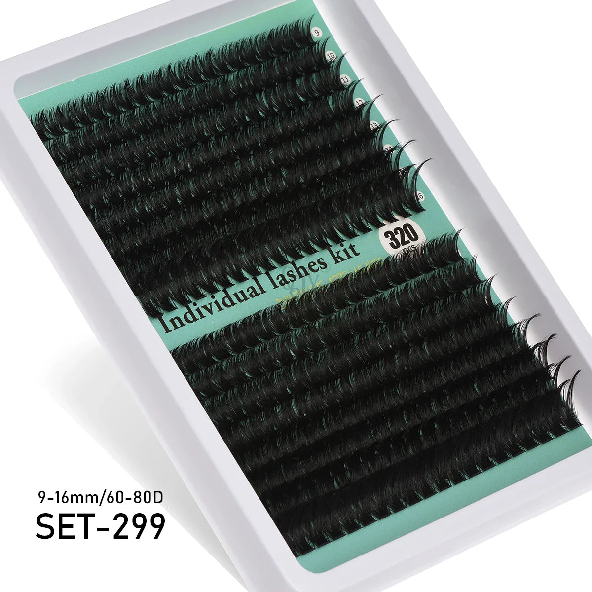 Individual Cluster Lashes – 20-100D Natural Look DIY Eyelash Extensions, 280pcs Mixed Tray Volume Lashes