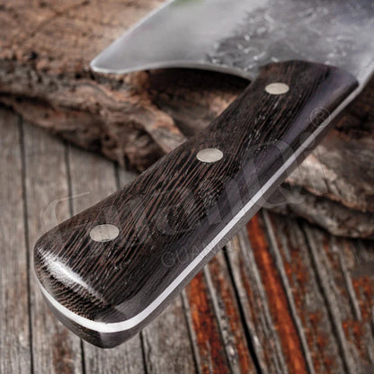 Handmade Forged Kitchen Knife - High-Carbon Chef Knife and Traditional Butcher Cleaver, Bone Chopper for Slicing, Cooking Tools