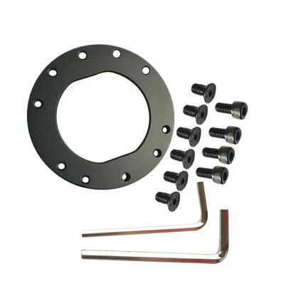70mm Hole Spacing Fanatec QR2 Adapter Plate – CNC Machined Aluminum Alloy for Steering Wheels, Anodized Finish