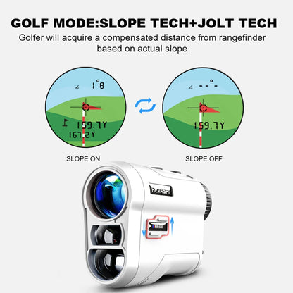 REVASRI Golf Laser Rangefinder – 600M Telescope with Flag-Lock, Slope Pin Distance Meter, 1000M Camouflage Hunting Monocular