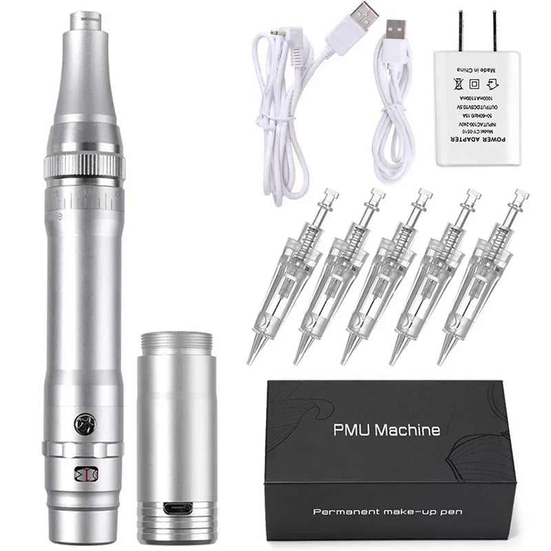 Wireless PMU Machine — Professional Permanent Makeup Tattoo Pen for Eyebrows, Eyeliner & Lips