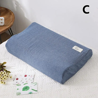 30x50cm Cotton Latex Pillowcase – Washable Memory Foam Pillow Cover for Bedroom
