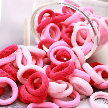 100/200PCS Colorful Nylon Elastic Hair Bands – Small Ponytail Holders for Women & Girls Hair Accessories