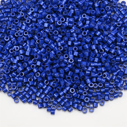 1000Pcs 1.6x1.3mm Japan Glass Seed Beads 11/0 – Cylindrical Loose Beads for DIY Statement Jewelry Making (5g Pack)