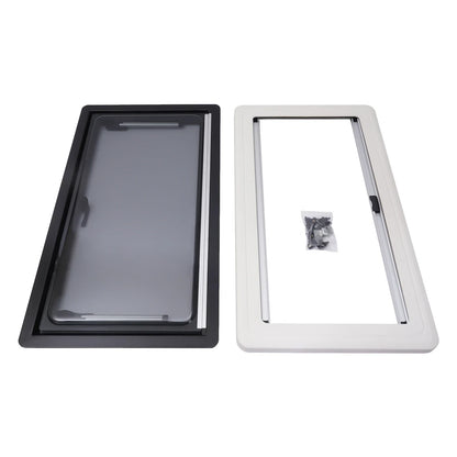 Aluminum RV Hinged Push-Out Window – Caravan & Camper Trailer Accessory, 900x500mm / 450x500mm