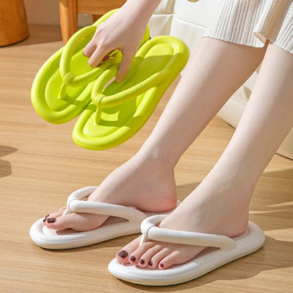 New Summer Candy Color Flip Flops | Cute Soft Sole Eva Beach Slippers | Fashion Sandals for House & Bathroom