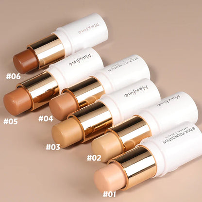 MAXFINE Foundation Stick – Long-Lasting, Blendable Creamy Formula for Shine-Free, Natural Finish – Cruelty-Free