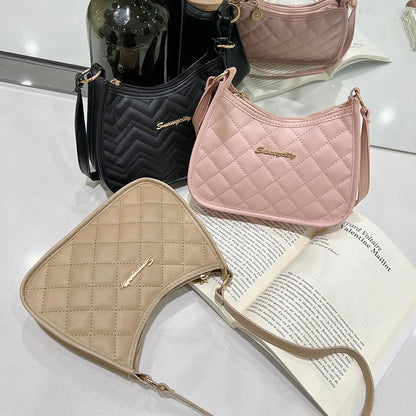Women’s Soft Faux Leather Crossbody Bag – Retro Underarm Handbag & Small Shoulder Bag for Girls – Fashion Design