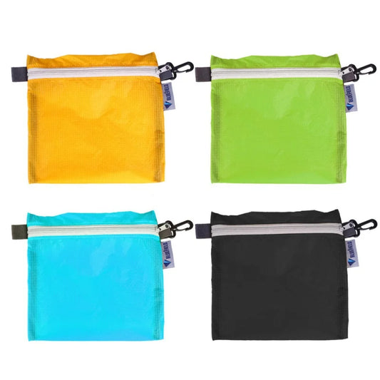 Waterproof Nylon-Silicon Hook Pouch — Portable Zipper Organizer for Camping, Hiking & Travel Storage