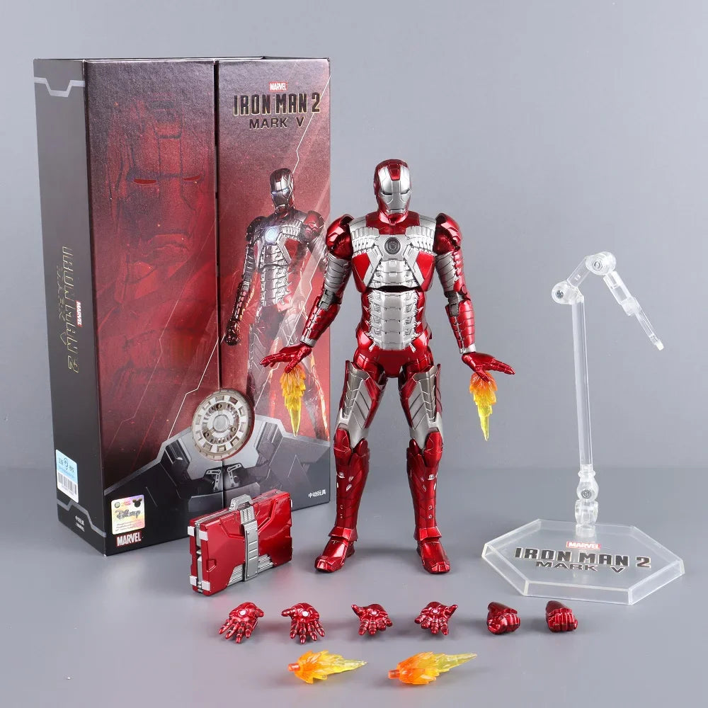 ZD Toys 7" Iron Man Action Figures – Joint Movable MK1 to MK50 Movie Collectible Dolls