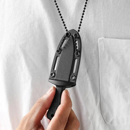 New Mini Tactical Neck Knife – Women's Self-Defense Outdoor Knife, Portable Camping & Fruit Knife