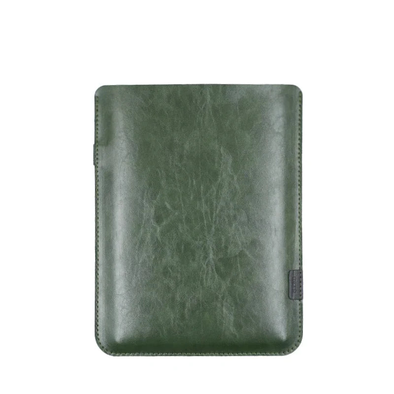 Ultra-Thin PU Leather Tablet Sleeve - Side Access Pen Slot Bag for iPad Mini, Air & Pro 8.3/10.9/11/12.9/13 Inch