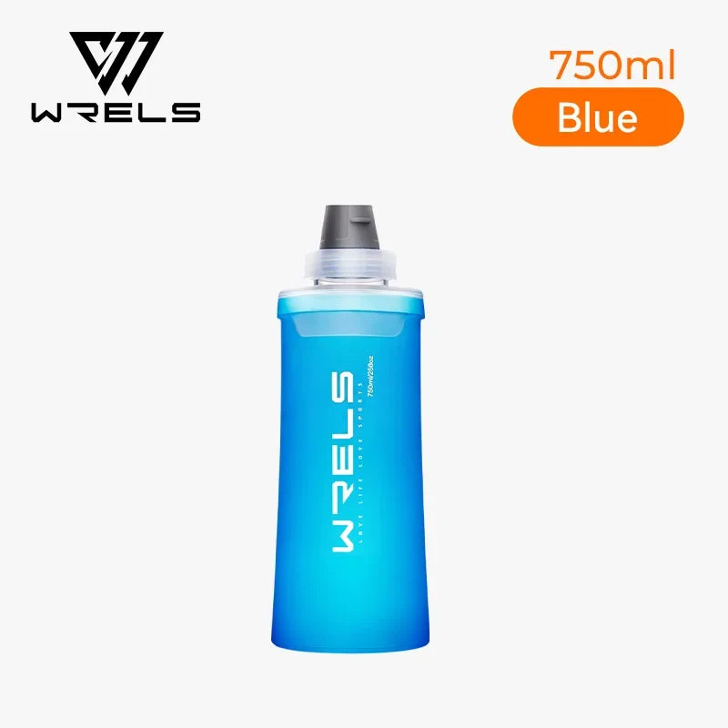 WRELS Soft Water Bottle with Filter - Ultralight Collapsible Hiking & Camping Hydration Flask