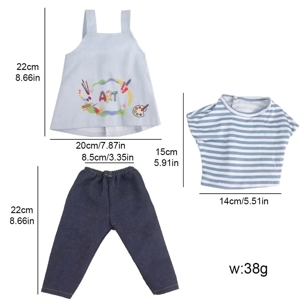 Doll Clothing Set – Firefighter, Student, Graduation, Artist & Athlete Outfits for 18-Inch American & 43cm Baby Newborn OG Girl Dolls