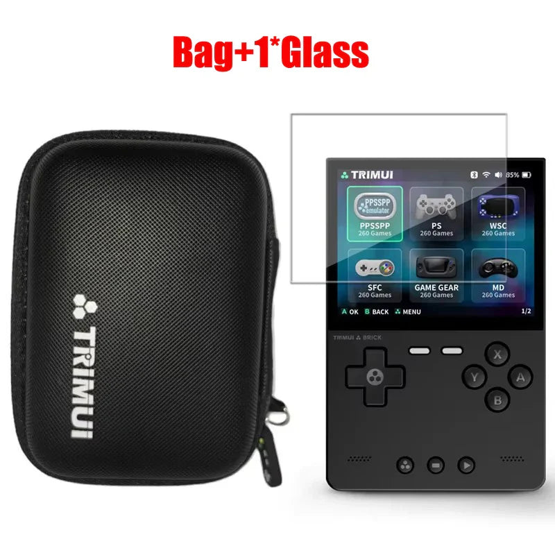 Trimui Brick Screen Protector EVA Case – Portable Cover for TG3040 Tempered Glass Film Accessories