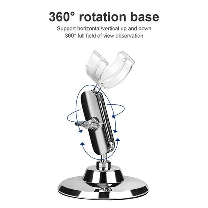 WiFi Digital Microscope - Wireless Electron Dermatoscope for Scalp Detection, Pores Magnifier & Skin Analyzer