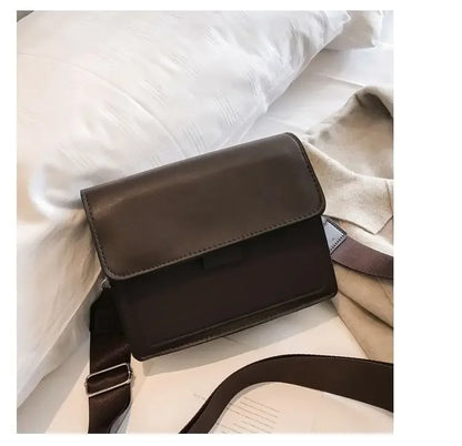 Classic PU Leather Crossbody Bag for Women – Fashion Shoulder Messenger, Travel Handle Flap Handbag