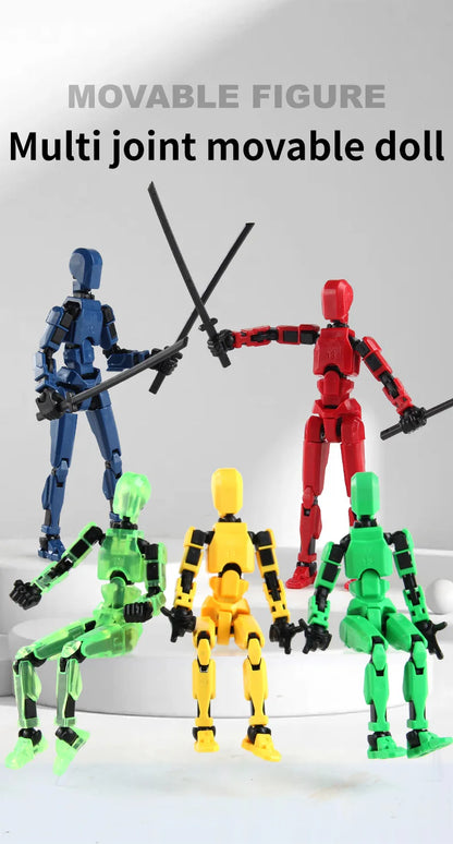 DIY Luminous T13 Multi-Joint Shapeshift Robot & Dog – 3D Printed Movable Mannequin Action Figures for Kids & Gifts
