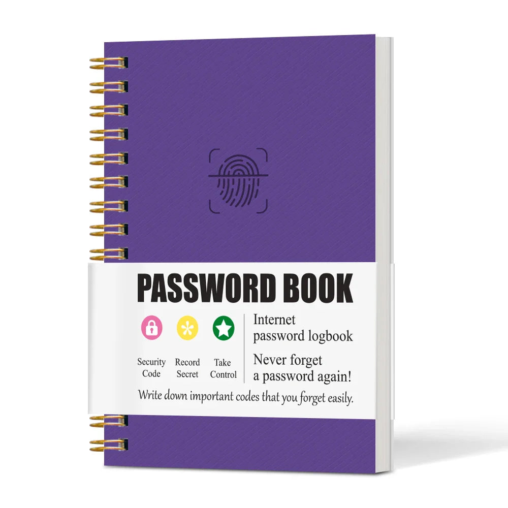 Secure Mini Password Book – Portable Notebook for Internet & Computer Login Privacy at Home, Office, or Travel