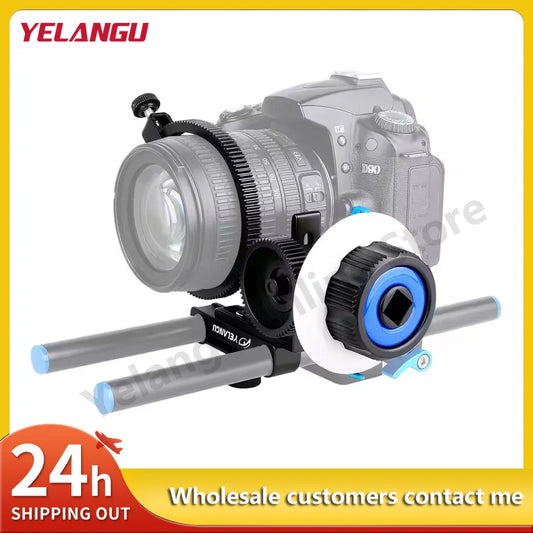 YELANGU Portable Mini Follow Focus Wireless Lens Control – DSLR Camera & BMPCC 4K Gimbal Quick Focus System Accessory