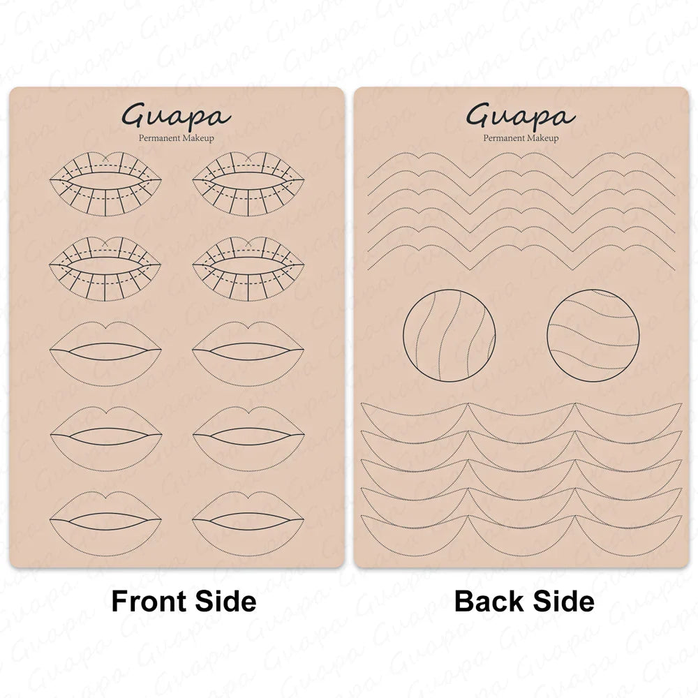Microblading Practice Skin Sheets — Eyebrow Segment Tip Joint Texture for Semi-Permanent Makeup Training