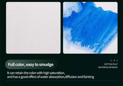 100% Cotton Watercolor Paper Pad – 32K/16K/8K 20 Sheets 200gsm/300gsm Sketchbook for Drawing & Painting