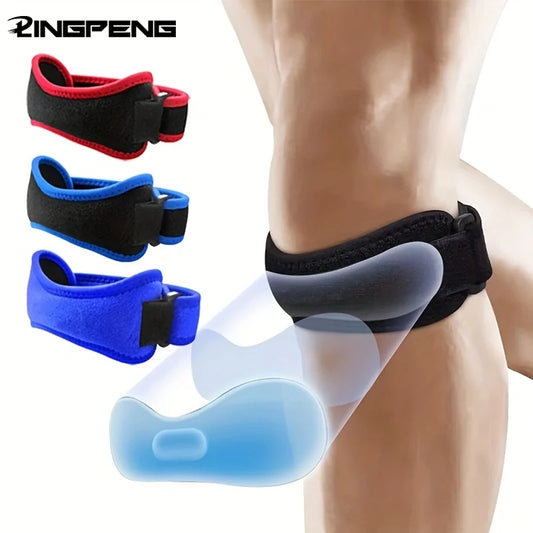 Basketball Knee Pad with Patellar Tendon Support — Adjustable Shock-Absorbing Compression Sleeve