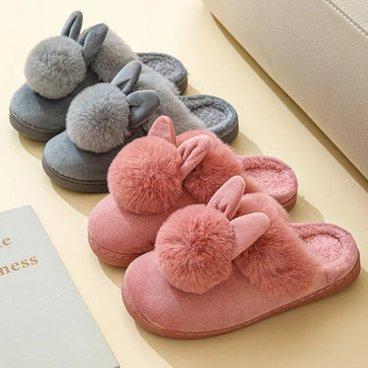 Litfun Women’s Fuzzy House Slippers – Plush Lined Anti-Skid Indoor Slides, Warm Winter Comfort Shoes