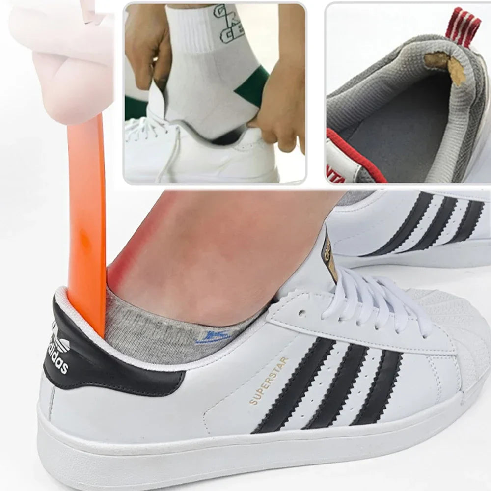 Professional Plastic Shoe Horn - Flexible, Sturdy Spoon-Shaped Shoehorn and Shoe Lifter Accessory