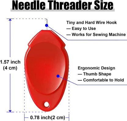 5/10Pcs Automatic Needle Threader – Easy Needlework Accessory for Elderly, DIY Hand & Machine Sewing Tools