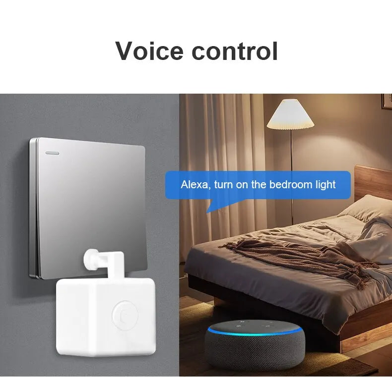 Tuya Zigbee Bluetooth Fingerbot Plus — Smart Button Pusher Switch Bot, Works with Alexa, Google Home & Smart Life App